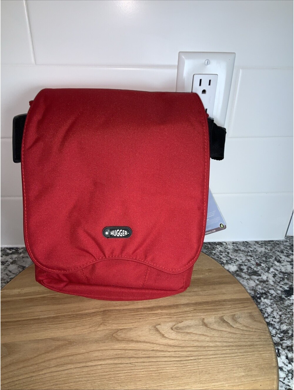New Hugger Red Crossbody Bag  12x9x2